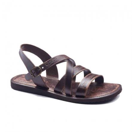 order men`s leather sandals open toe