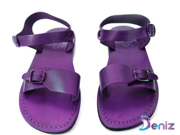 Purple Leather Sandals for Sale