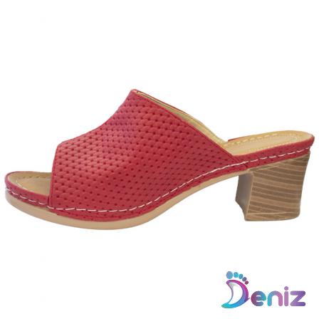 Women’s Red Leather Sandals at Best Price